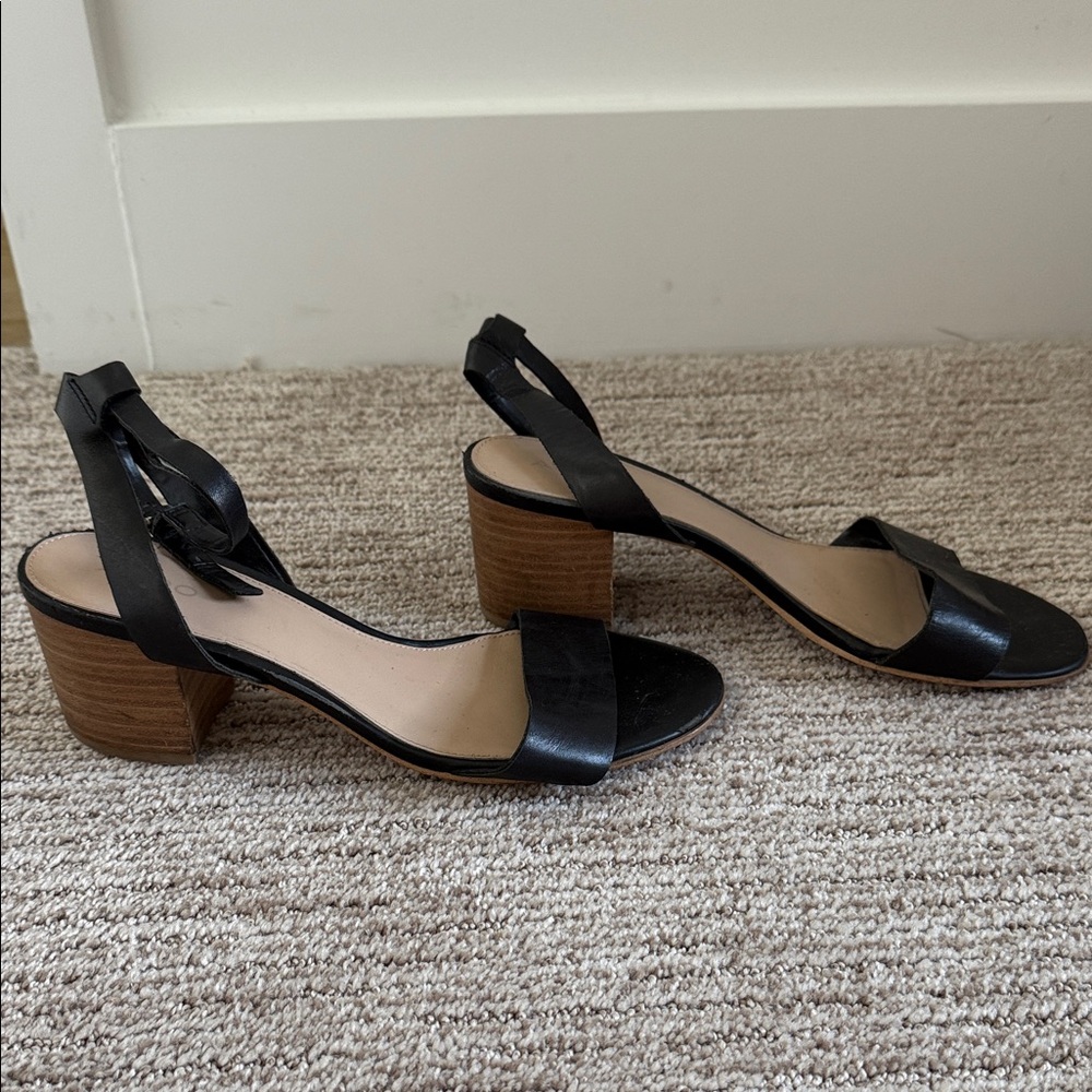 Aldo Black Strappy Sandals